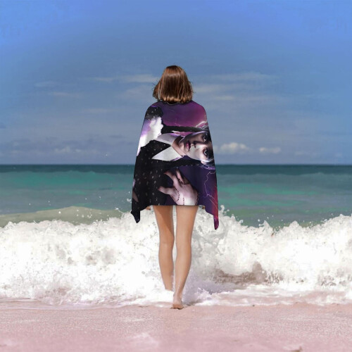 Wednesday Addams Beach Towel Durable Lightweight 1