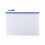 AuroraX Letter Size Pencil Bag with Zipper White Clear 3