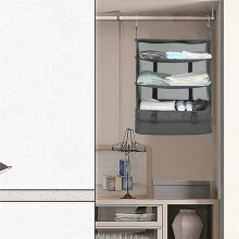 Travel Clothes Storage Hanging Bag - Large Capacity Garment Organizer for Underwear, Socks & Clothes