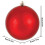 Matte Red Glass Christmas Ball Ornaments 6 Pcs 2