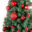 Matte Red Glass Christmas Ball Ornaments 6 Pcs 5