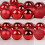 Matte Red Glass Christmas Ball Ornaments 6 Pcs 7