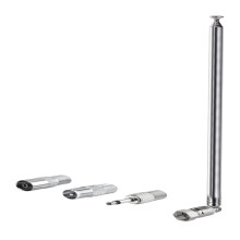 F Type Telescopic Aerial Antenna with TV / 3.5 Adapter Portable Extendable Indoor Antenna for Stereo Receiver and Tuner