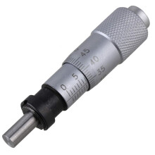 Micrometer Measure Tool 0-13mm Flat Type Plain Thimble +/-0.01mm Accuracy with Mounting Nut