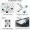 For Starlink / X Roof Mount Bracket, 4 Magnetic Bases, Magnetic Mount Bracket 1