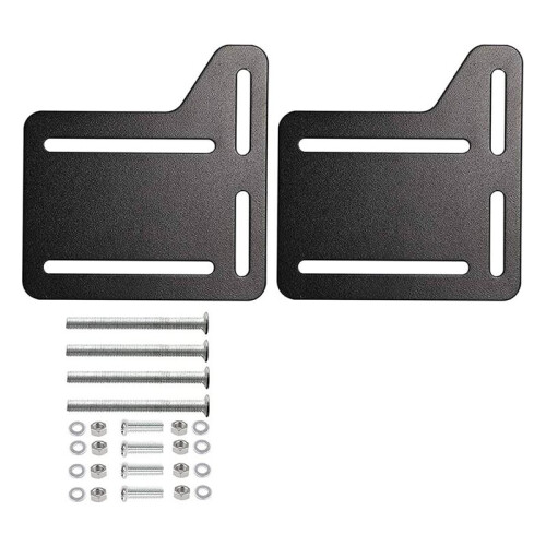 2pcs Bed Frame Brackets Adapter for Headboard Extra Heavy Duty Bed Modification Plate with Hardware 1