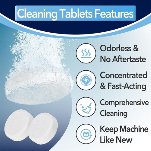 24 Pack Cleaning Tablets & 4 Pack 54mm Backflush Discs, Espresso Filter Kit for  Espresso Machines