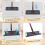 Mop Pads for  H2prO Flat Mop System, 6 Pack Mop Heads Replacements for  H2prO Flat Mop for Various Floors 6