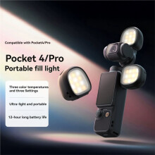 Luces de Relleno Portátiles Magnéticas de Liberación Rápida para Selfies para OSMO Pocket 4 4p Kit de Luz Individual