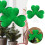 St Patrick's Day Mini Tree Topper Green Metal 1pc 7
