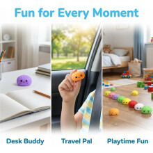 Dumpling Squishies Advent Calendar 2026 - 24 Day Mystery Countdown Bao Bun Fidget Toys, for Kids Adults Gift Box