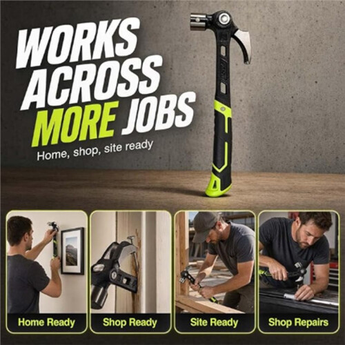 Adjustable Claw Hammer with Magnetic Nail ,Adjustable Nail Puller Hammer, for Carpentry & DIY 2