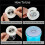 25pcs LED Coaster Light  Coasters LED Bottle Light Bottle Glorifier LED Stickers Coaster Light  for Drinks 3