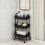 Kitchen Trolley with 2 Locking Wheels and Multiple Shelves 8