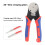 For Deutsch  Crimp Tool 12/16/20 Connector Tool 4 Way Indent 8 Impression Type Closed Crimper Pin Crimping Tool C 3