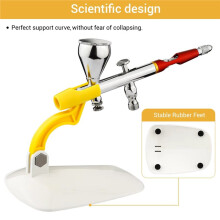 Universal Airbrush Holder, PVC Airbrush Stand, Multi-Angle Fixing, for Neoeco, Iwata, Paasche, Badger, Grex and Tools
