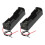 12 Pcs Black 18650 Flat Tip Batteries Battery Holder Case W Wire Leads 2