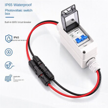 PV-Trennschalterkasten mit  600V 32A MCB IP65 HT 2-Wege Wasserdichtem Gehäuse Solar-Photovoltaik PV-Kombinationskasten