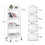 Kitchen Trolley with 2 Locking Wheels and Multiple Shelves 7