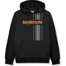 (2XL, Black) Lambretta Mens Stripe Hoodie