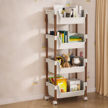 Caddy Storage Rack with Rollers Mobile Layered Cart