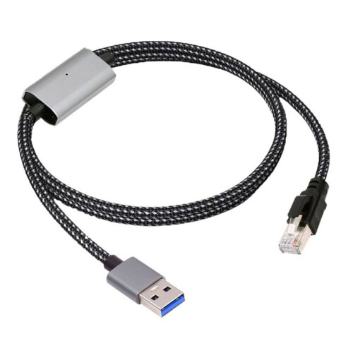 Cable USB 3.0 A Ethernet Cable USB A RJ45 Conector de Red 1000Mbps Conectar y Usar
