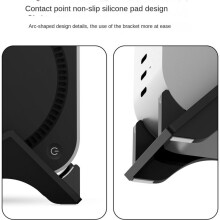 Vertical Stand for   M4/M4 Pro Acrylic Laptop Desktop Stand Anti-Slip Base Holder for   M4 Pro Black