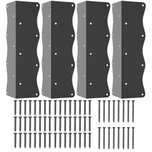 Easy Install Metal Brackets Outdoor Support L-Shaped Brackets Metal Corner Brackets Rust Resistance Weather Resistant