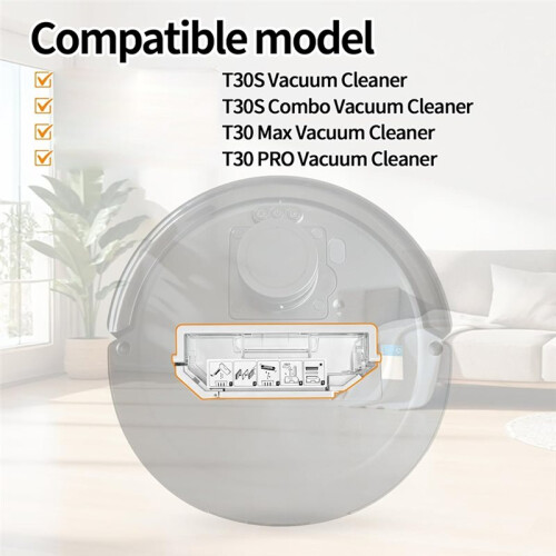 Dust Bin Box for  Deebot T30S/T30S Combo/T30 Max/T30 PRO Vacuum Cleaner 2pc