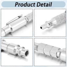 6 Pièces de Pistolet à Air Réglable de Type I/M de 1/4 Pouce pour Compresseur, Souffleur D'Air pour Nettoyage de la Poussière