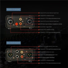 Dual-Channel XLR Stereo Audio Isolator Multifunctional Audio Noise Filter 2 Way Audio Isolator for Mixer Mic Live