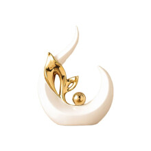 Ceramic Statue Nordic Light Luxury Living Room Decoration Sculptures and Figurines Office Desk Accessories Room Decor D