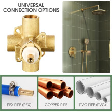 2510 Shower Valve, Brass Pressure Balancing Shower Valves Replacement for Moen 2510-1/2 Inch IPS Connections