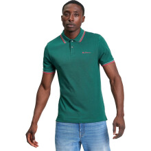 (3XL, Dark Green) Ben Sherman Mens Signature Pique Big & Tall Short Sleeve Polo Shirt