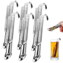 Stainless Steel Tea Infuser Pipe Design with Hook and Fine