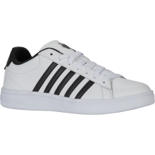 (8 UK, White/Black/White) K-Swiss Mens Court Tiebreak II Trainers