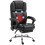 Six Point Vibrating Massage Office Chair - Black 1
