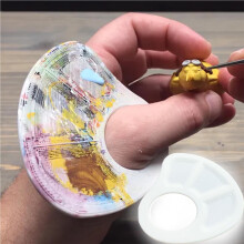 Portable Mini Paint Mixing Tray Watercolor Palette 12