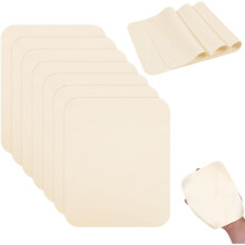 20Pcs Pre-Cut Chamois Cloth, Large Clay Trimming Mud Tool Pottery Supplies for Smoothing Pot Rim