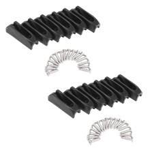 12 Pièces Canoë Kayak Cordon Verrouillage Gouvernail Contrôle Nylon Auto-Verrouillage Corde Cordon Tendeur Coureur