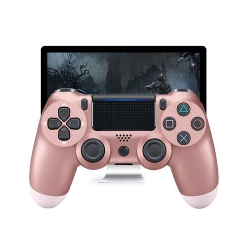 Wireless Bluetooth Game Controller with Dual Analog Sticks for Console 4, Rose Gold Advanced Ergonomic Design 2