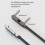 240W 2 in 1 Type C to Type C Fast Charging Foldable Bracket Data Cable Holder Charging Wire for IOS 18 17 16 2