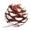 Natural Pine Cones with White Edges 9 Pcs 3