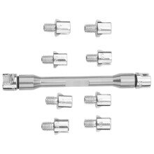 Motorcycle Handle Spoke Wrench CNC Spanner Set 5.0-6.8 Length 93mm/3.7in for Most Motorbike Tire Repair Wrench Silver