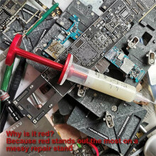 M159 Aluminium Alloy Welding Oil Syringe Push Rod with Magnetic Storage Design Mobile Phone Repair Green Oil Booster