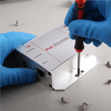 Gigabit Industrial 30W PoE+ Injector, Convert Low Voltage 12-48V Input to 48V PoE Output, for DIN-Rail & Wall Mount