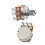 15mm Axelfullstorlek/ Gitarr Potentiometer för Elgitarr & Bas, A250K Volym Ton Pot A 5