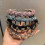 Rhinestone Headband with Teeth Women Reversible High 3