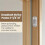 2 Sets Deadbolt Strike Plate 1"X2-1/4" Round Corner - 4 Plates + 2 Dust Boxes, Brushed Silver Door Backplate 2