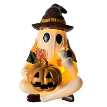 Jolie Lampe de Lecture en Forme de Fantôme D'Halloween, Lumière Nocturne 3D, Cadeau, Décoration de Bureau, Sculpture en Résine de Dessin Animé A